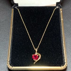 10K Gold Rhinestone Necklace